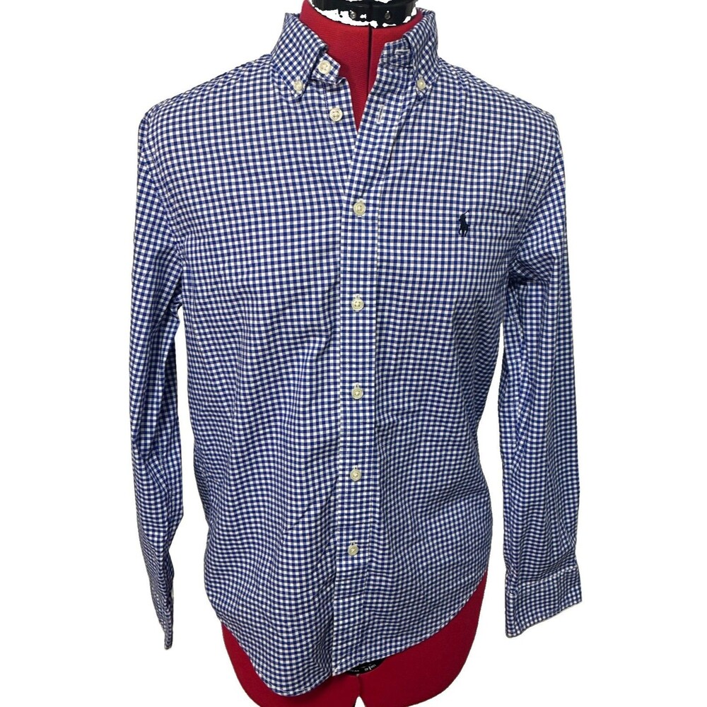 Polo Ralph Lauren Boys 14-16 Blue Long Sleeve